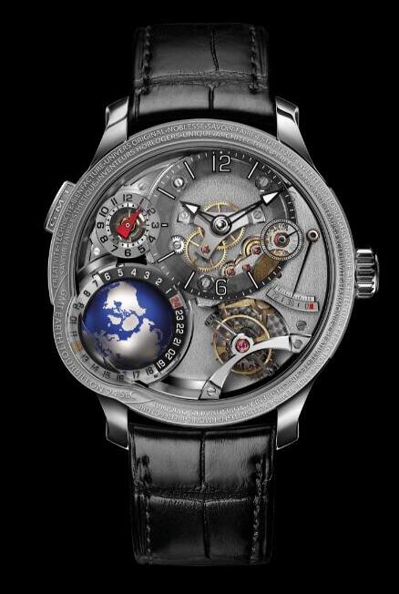 Replica Greubel Forsey Watch GMT Earth White Gold Men Replica Greubel Forsey Watch GMT Earth White Gold Men